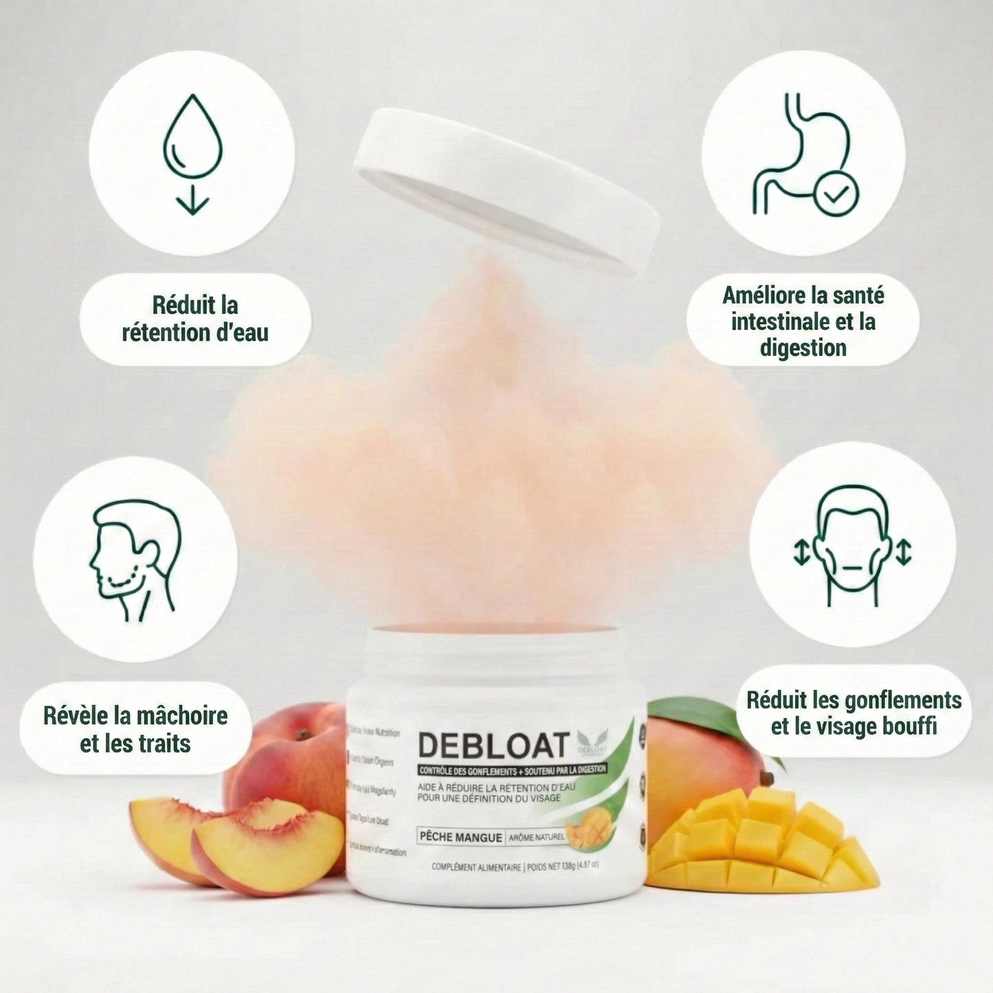 DeBloat⎟Formule d’équilibre électrolytique anti-rétention d’eau