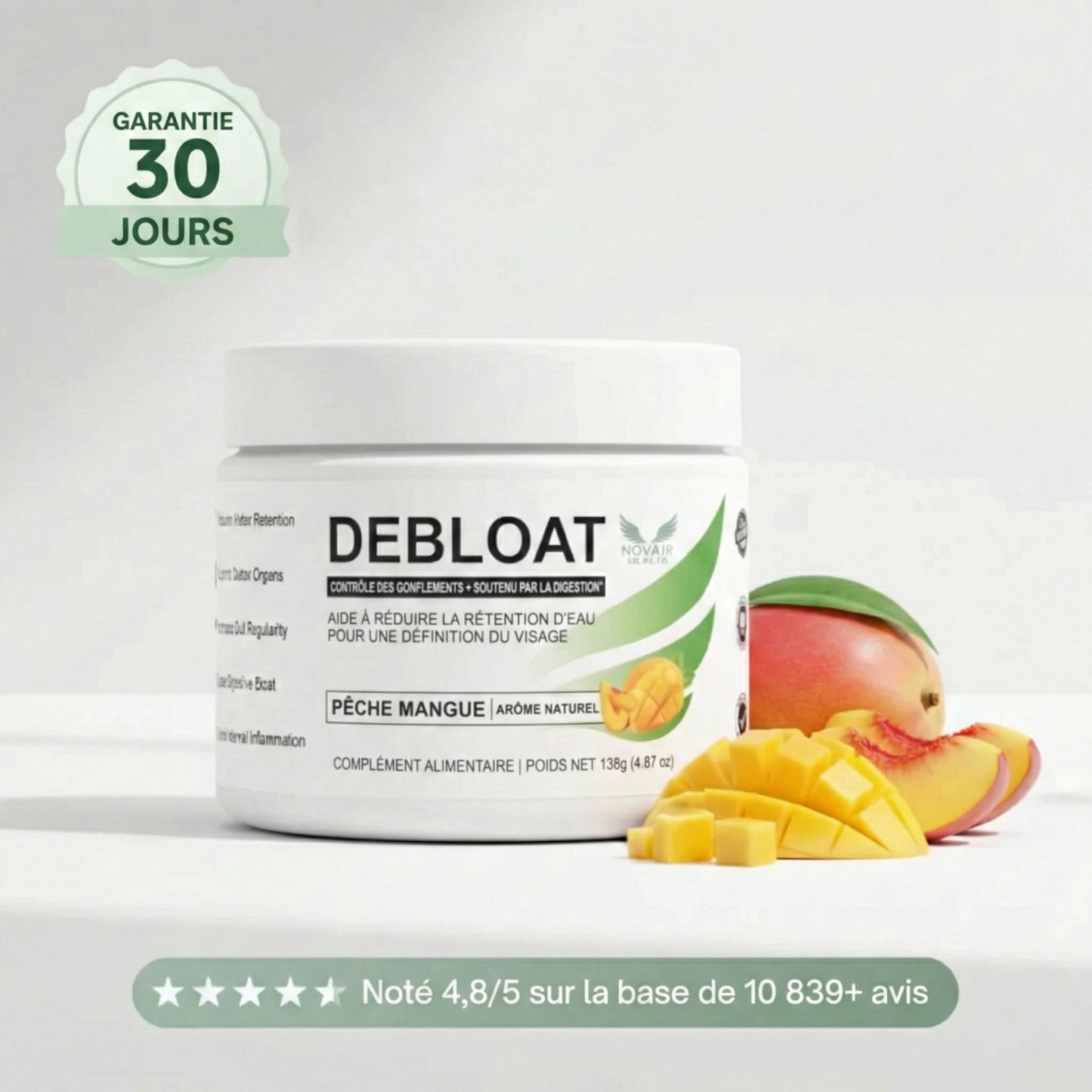 DeBloat⎟Formule d’équilibre électrolytique anti-rétention d’eau